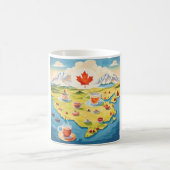 Teeübersicht in Kanada Kaffeetasse (Mittel)