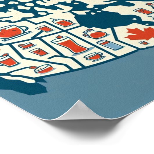 Teeübersicht in Kanada Poster (Ecke)