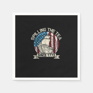 Teeüberzug seit 1773 Patriotischer Tee Party Ju Serviette