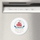 Teeüberzug seit 1773 Red White Blue Funny 4 Magnet (In Situ (Geschirrspüler))