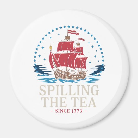 Teeüberzug seit 1773 Red White Blue Funny 4 Magnet (Vorne)
