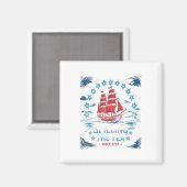 Teeüberzug seit 1773 Red White Blue Funny 4 Magnet (Vorderseite/Rückseite)