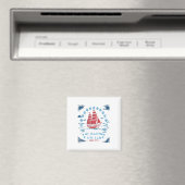 Teeüberzug seit 1773 Red White Blue Funny 4 Magnet (In Situ (Geschirrspüler))