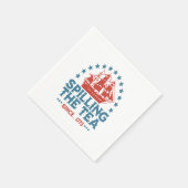 Teeüberzug seit 1773 Red White Blue Funny 4 Serviette (Ecke)
