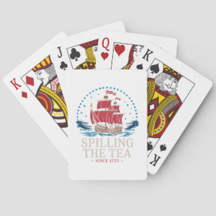 Teeüberzug seit 1773 Red White Blue Funny 4 Spielkarten