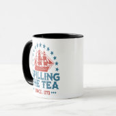 Teeüberzug seit 1773 Red White Blue Funny 4 Tasse (Vorderseite Links)