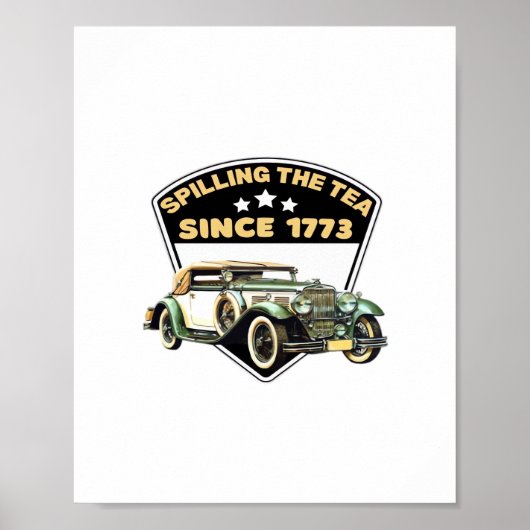 Teeverteilung seit 1773 Premium Poster (Vorne)