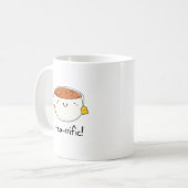 Teevoller Funny Cup of Tea Pun Kaffeetasse (Vorderseite Links)