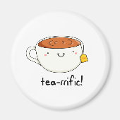Teevoller Funny Cup of Tea Pun Magnet (Vorne)