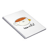 Teevoller Funny Cup of Tea Pun Notizblock (Rechte Seite)