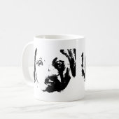 Teevorlage für Hunde Kaffee Kaffeetasse (Vorderseite Links)