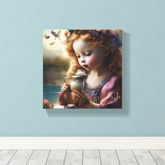 Teewunsch 2 leinwanddruck (Insitu (Holzboden))