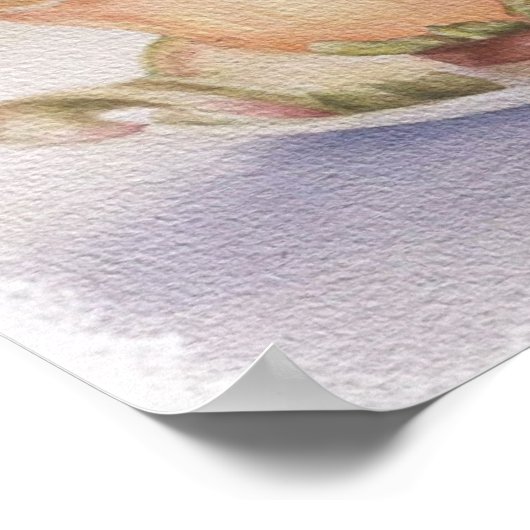 Teezeit am Morgen Poster (Ecke)