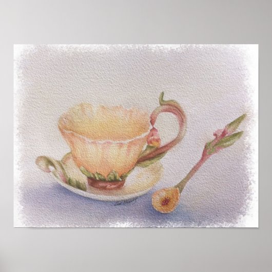 Teezeit am Morgen Poster (Vorne)