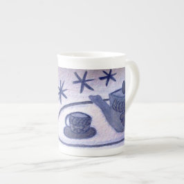 ...Teezeit....art von Jutta Gabriel.. Porzellantasse