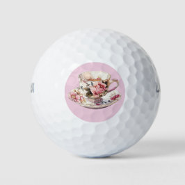 Teezeit Blumen Golfball