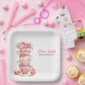 Teezeit Brautparty-Papierplatte Pappteller (Party)