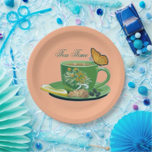 Teezeit Cup & Saucer Paper Teller (Party)