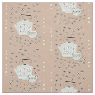 Teezeit den Kessel anziehen Stoff