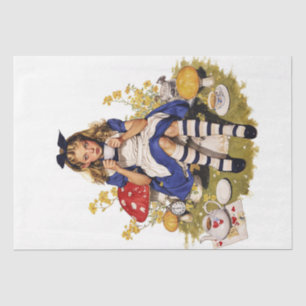 Teezeit der Alice im Wunderland Seidenpapier