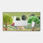 Teezeit der Waldfreunde Schreibtischunterlage (Tastatur & Maus)