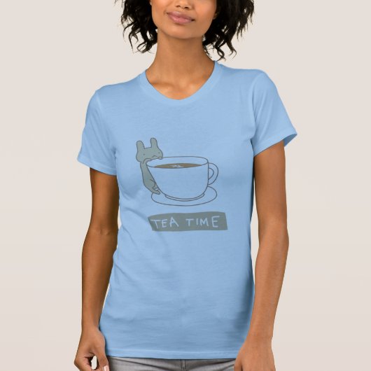 Teezeit des kleinen Kaninchens T-Shirt (Vorderseite)