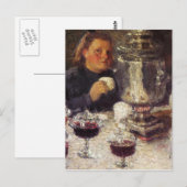 Teezeit: Ein Samovar von Igor Grabar Postkarte (Vorne/Hinten)