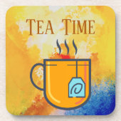 Teezeit - Getränkekasten Getränkeuntersetzer (Vorderseite)