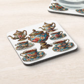 Teezeit Getränkeuntersetzer (Linke Seite)