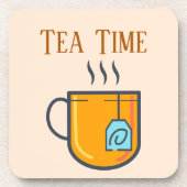 Teezeit-Getränkuntersetzer Getränkeuntersetzer (Vorderseite)