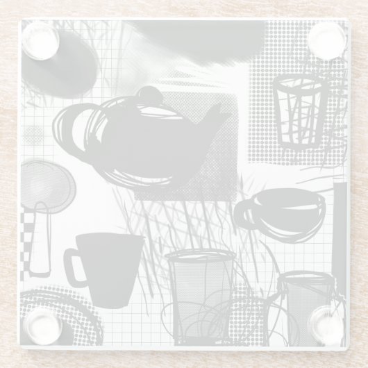 Teezeit Glasuntersetzer (Rückseite)