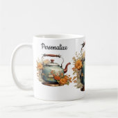 Teezeit Hübsche Blume Blumenkohl-Design Kaffeetasse (Links)