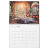 Teezeit im Pilzforst-Kalender Kalender (Feb 2027)