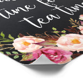 Teezeit ist immer Zeit Poster (Ecke)