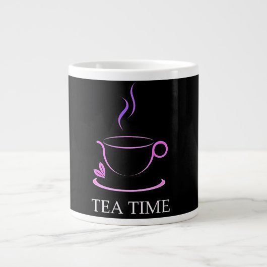 Teezeit Jumbo-Tasse (Vorderseite)