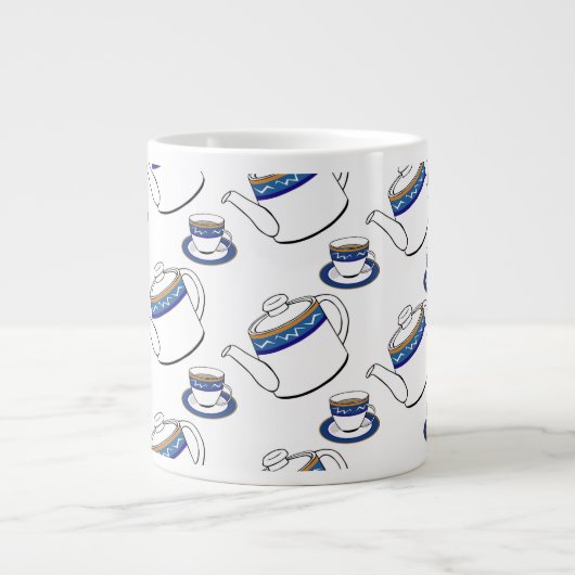 Teezeit-Kaffeetasse Jumbo-Tasse (Vorderseite)