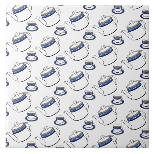 Teezeit Keramik Fliese (Vorderseite)