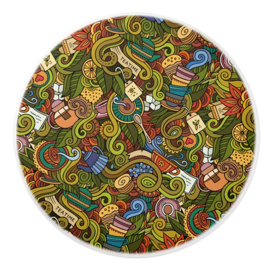 Teezeit-Keramik Keramikknauf (Vorderseite)