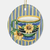 Teezeit Keramik Ornament (Links)