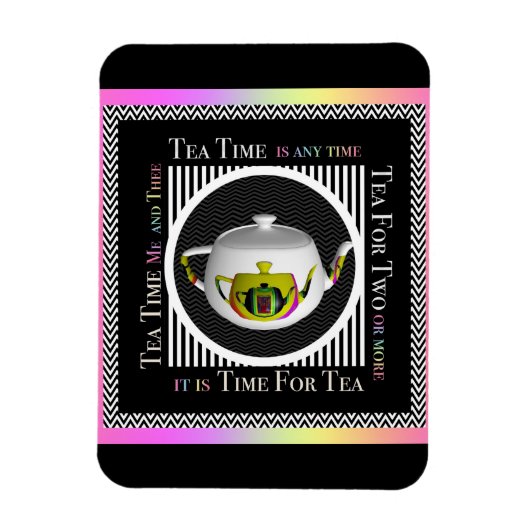 Teezeit Kühlschrank Magnet (Vertikal)