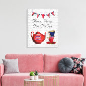 Teezeit Leinwanddruck (Insitu (Wohnzimmer))