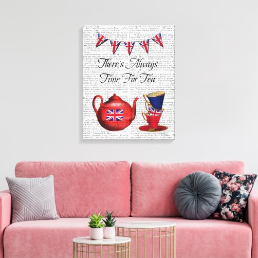 Teezeit Leinwanddruck (Insitu (Wohnzimmer))