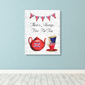 Teezeit Leinwanddruck (Insitu (Holzboden))