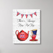 Teezeit Leinwanddruck (Vorderseite)