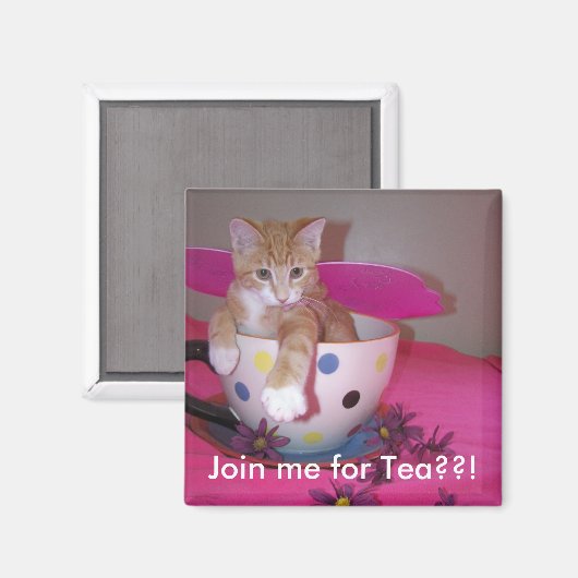 Teezeit Magnet (Vorderseite/Rückseite)