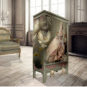 Teezeit Mary Antoinette Art Portrait Art Seidenpapier