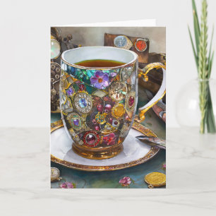 Teezeit mit dem Zeitreisenden Karte