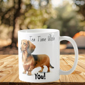 Teezeit mit dir! Dachshund Niedlich Kaffeetasse