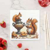 Teezeit mit Eichhörnchen Serviette (Beispiel)