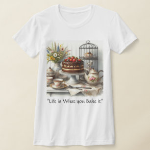 Teezeit mit Schokoladenkuchen T-Shirt